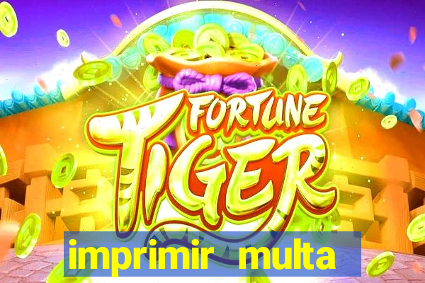 imprimir multa detran mg